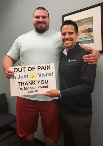 Shockwave Lehi UT Dr. Michael Pound with Patient