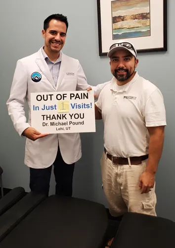 Shockwave Lehi UT Dr. Michael Pound with Patient